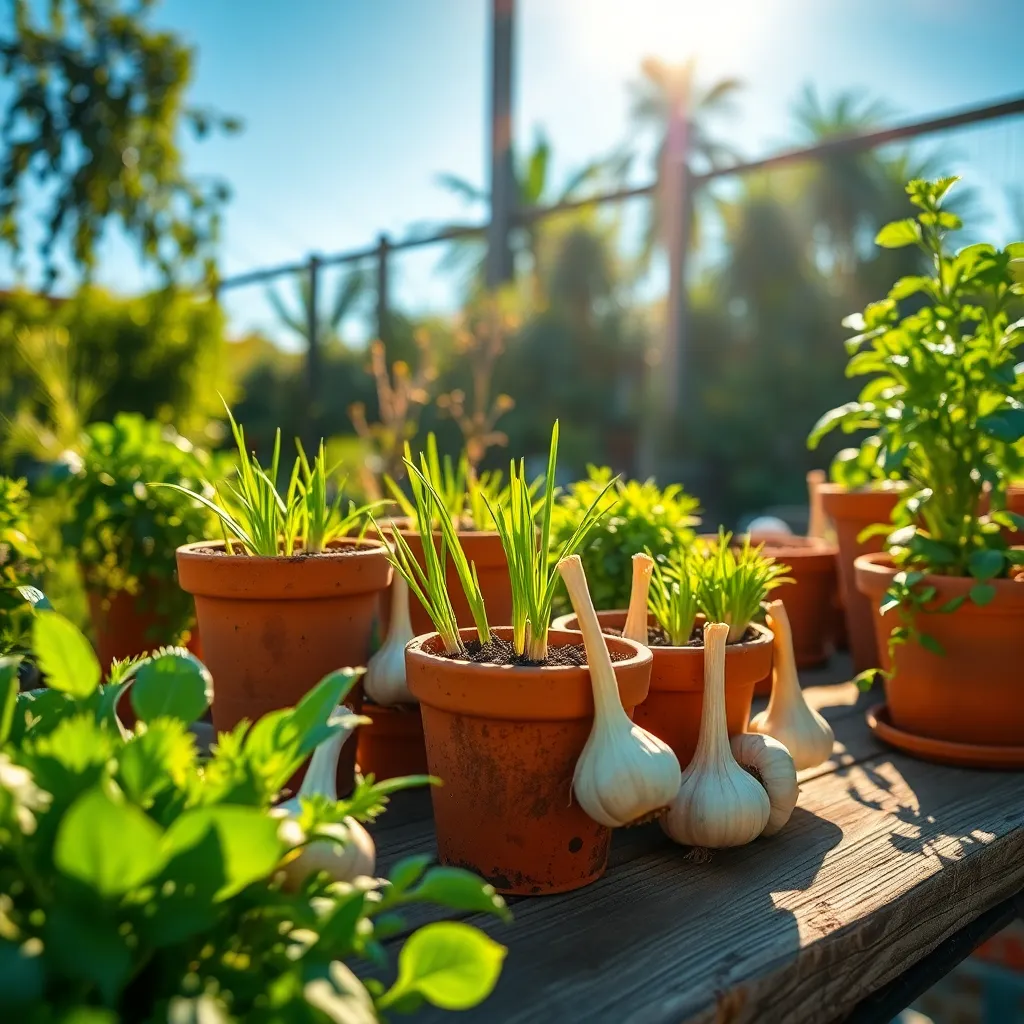 Place Pots in Sunny Location