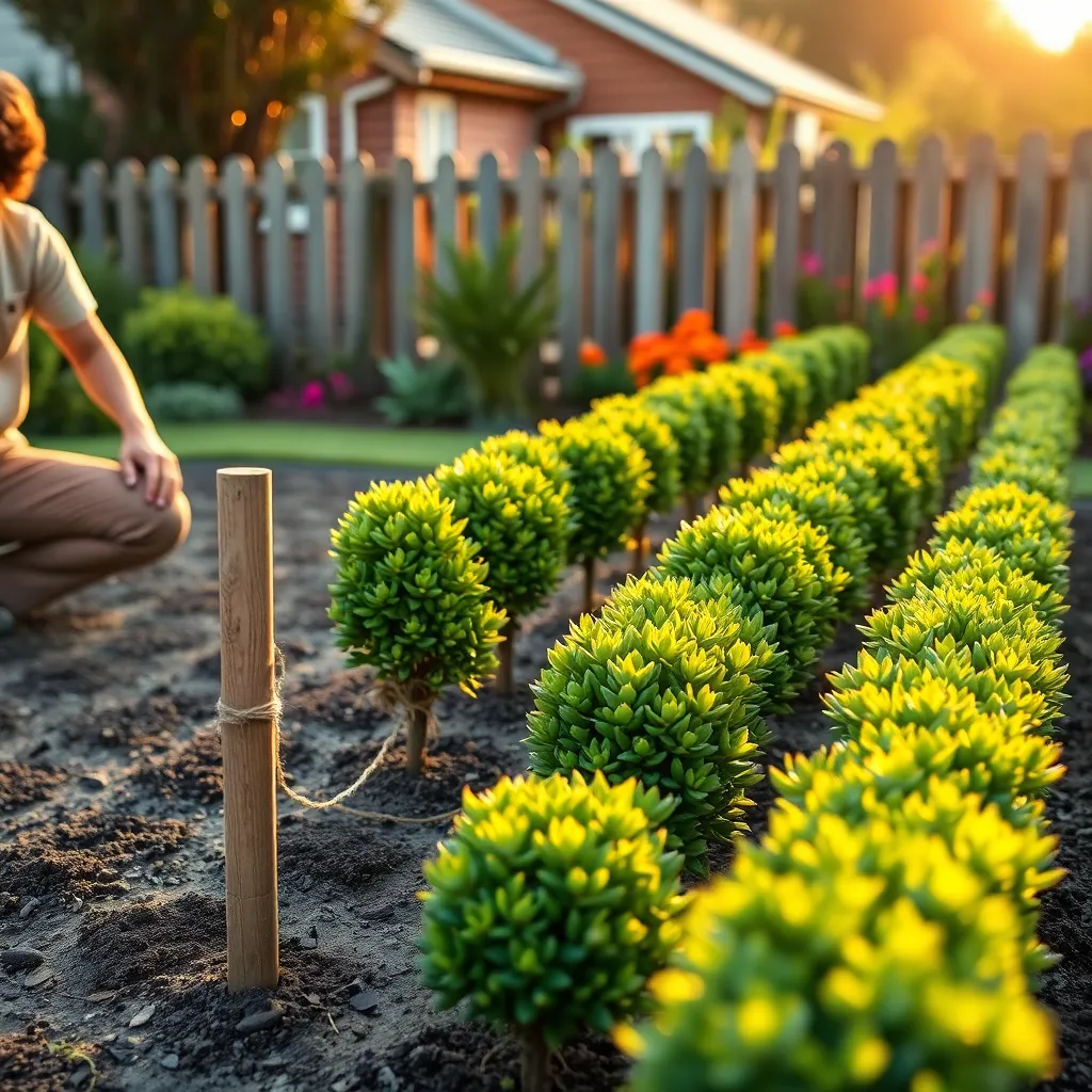 Plant Hedges at Correct Spacing