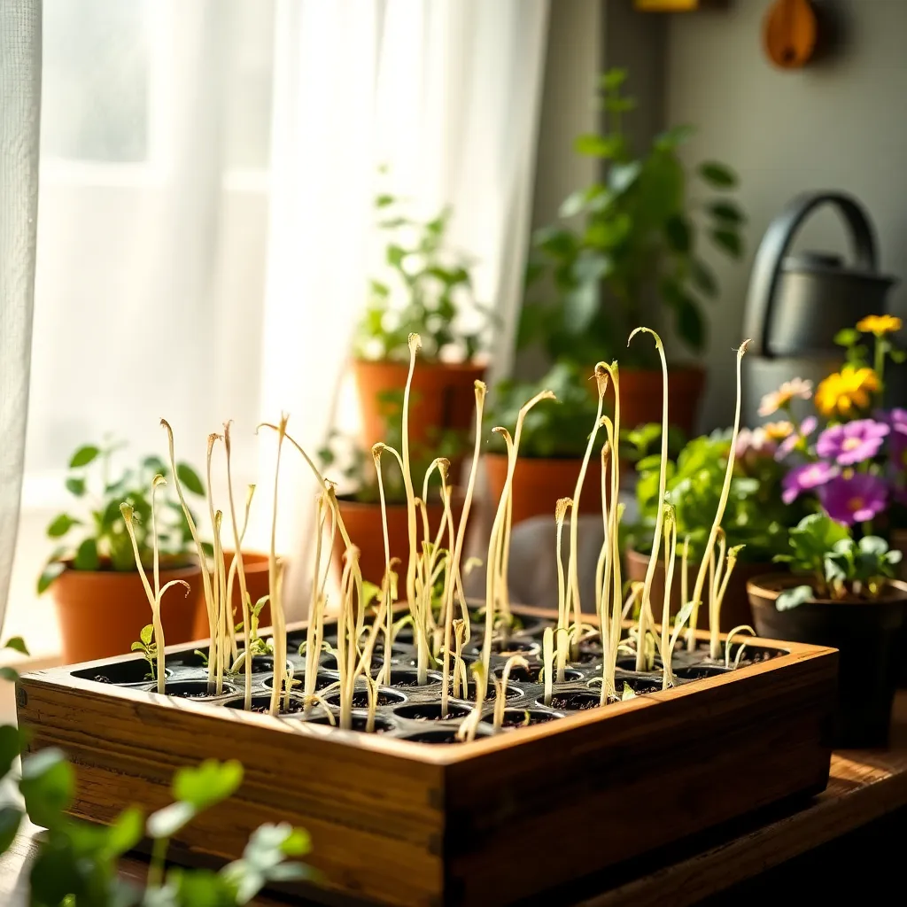 Inadequate Light for Seedlings
