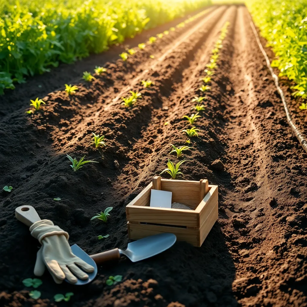Sow Seeds Directly in Rows