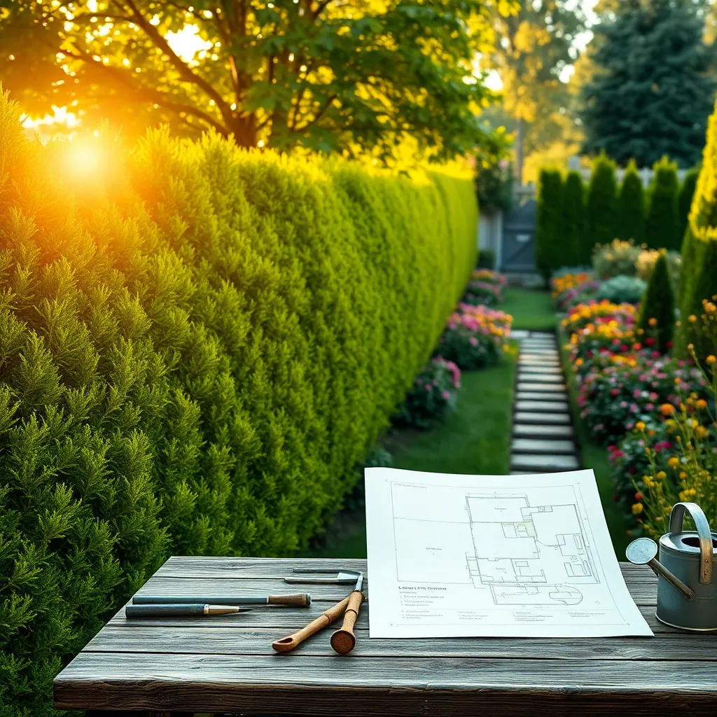 Designing Your Privacy Hedge Layout