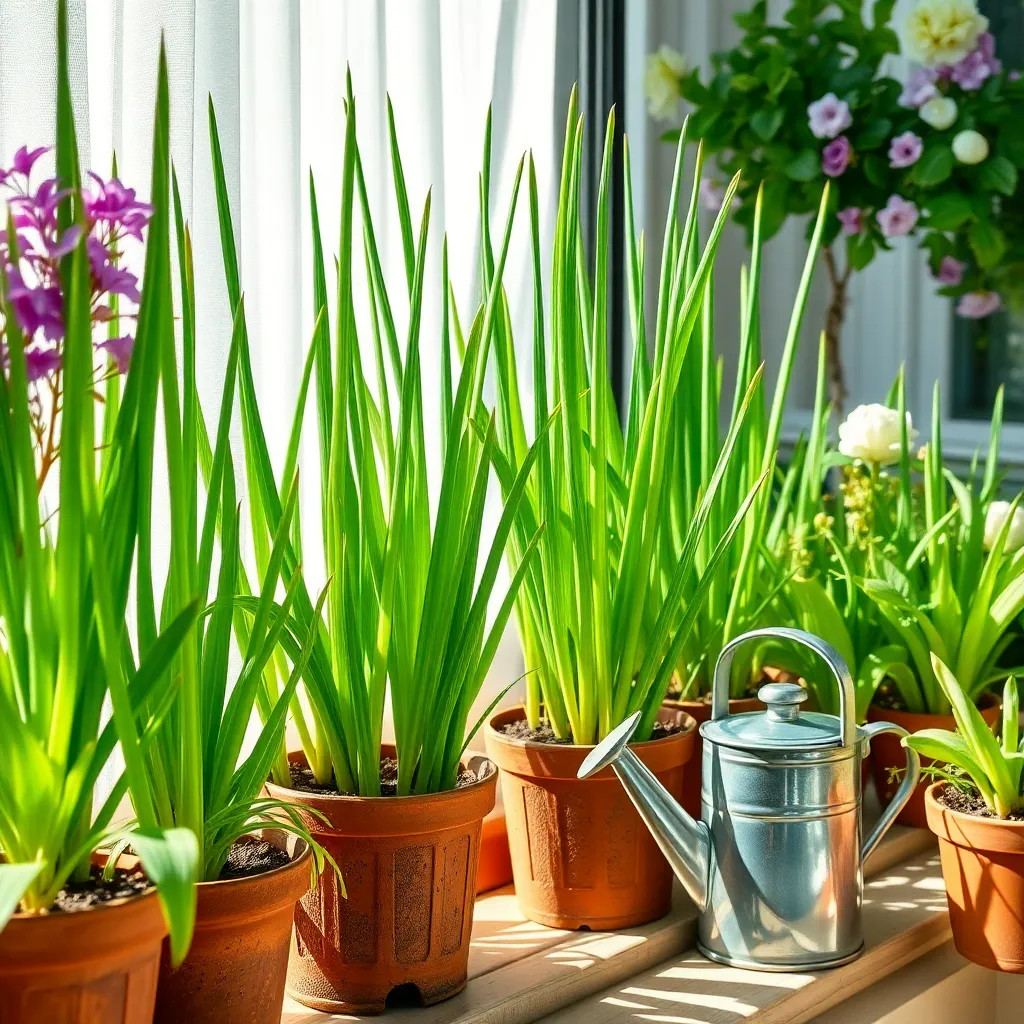 Caring for Potted Garlic Plants