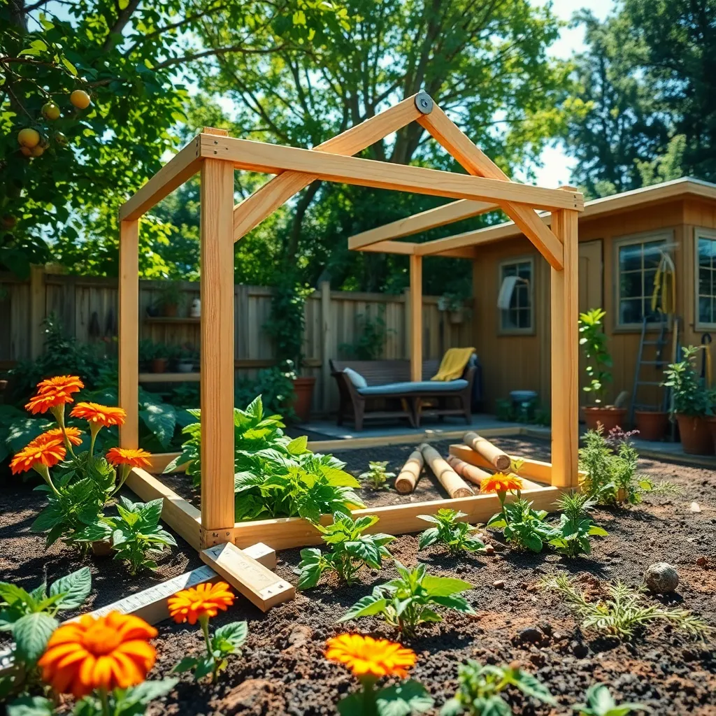 Construct the Greenhouse Frame