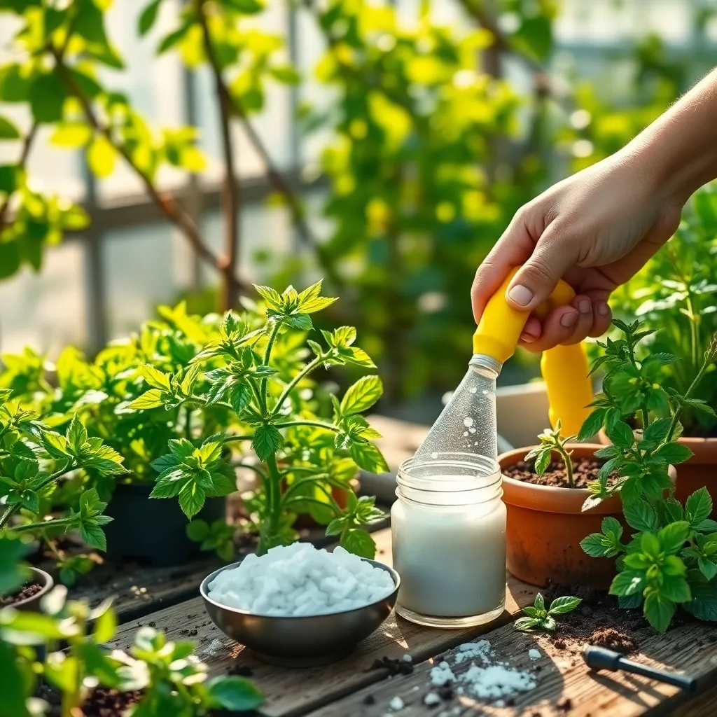 Apply Solution to Soil or Leaves
