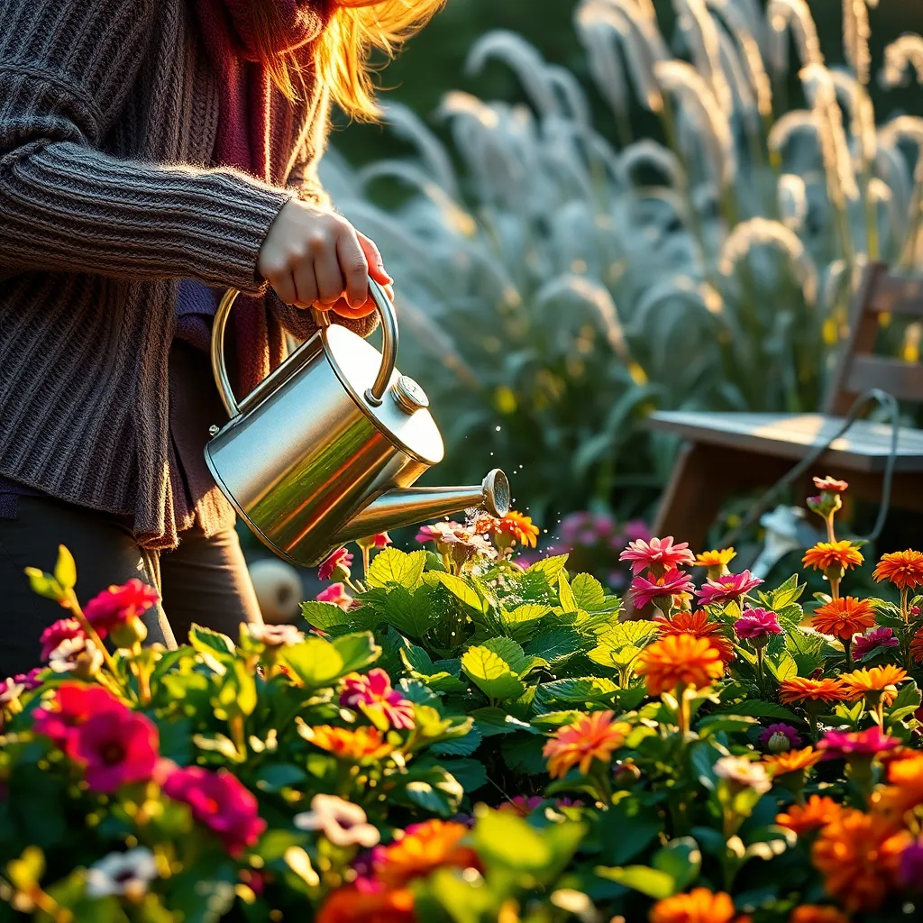 Water Plants Before Frost Hits