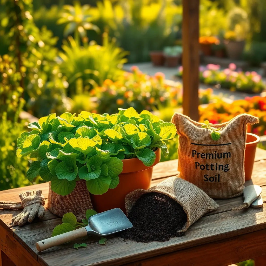 Use Rich Potting Soil Mix