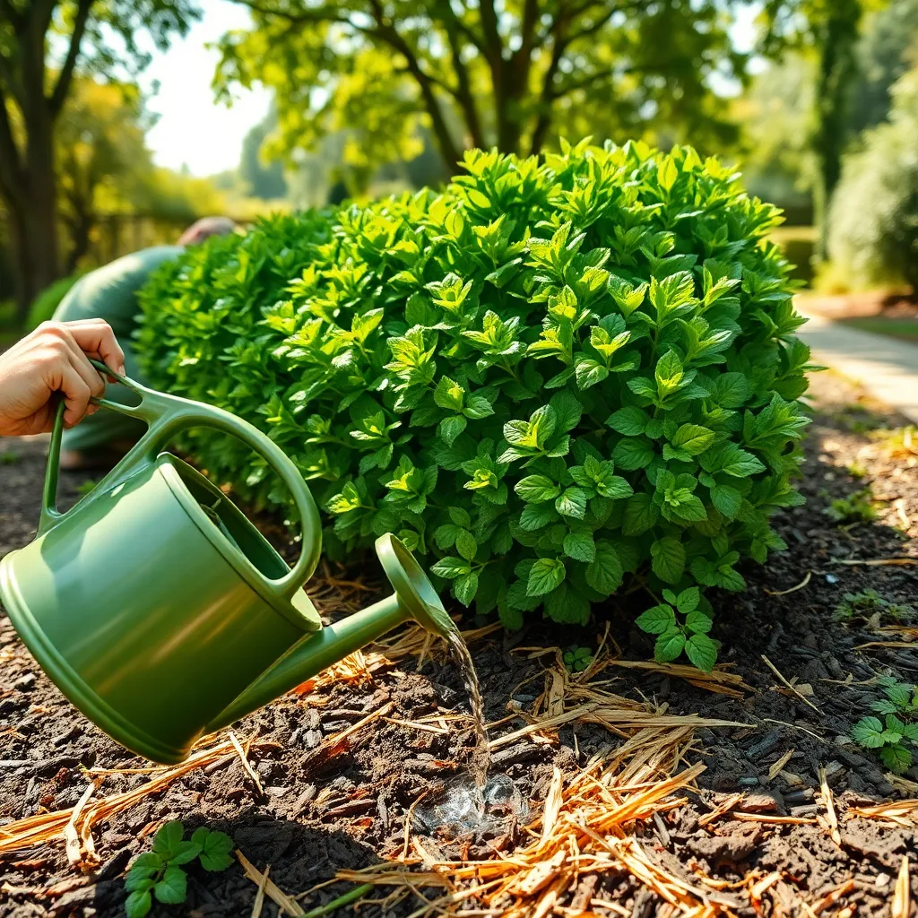 Water and Mulch Thoroughly