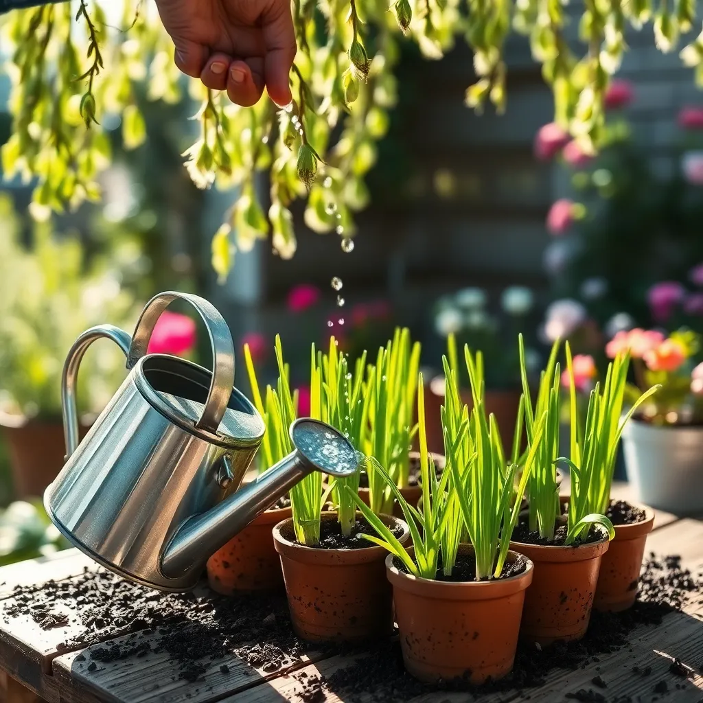 Water Gently to Maintain Moisture