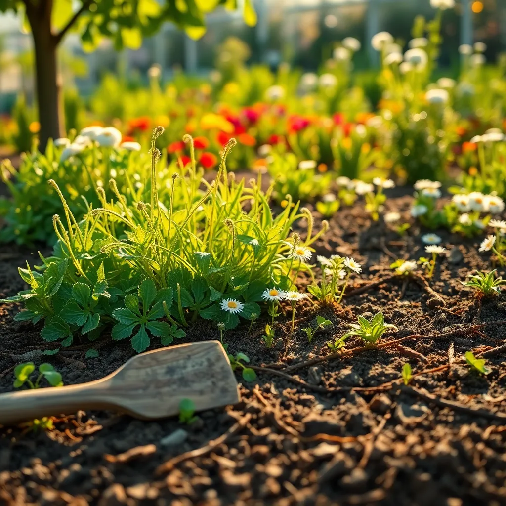 Ignoring Mulch: Weeds Thrive