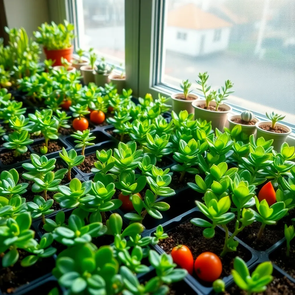 Crowded Seedling Trays