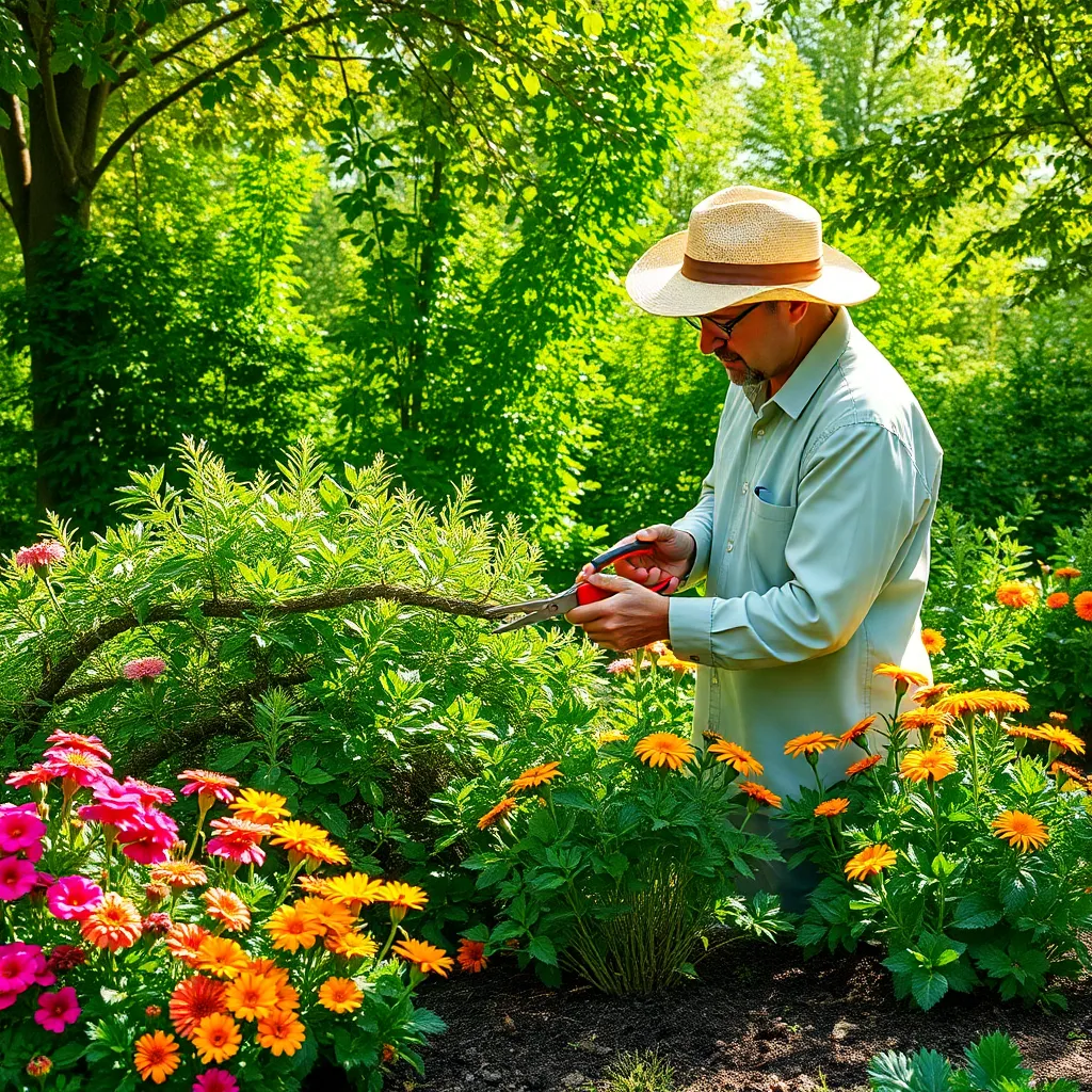 Trim Overgrown and Crowded Areas