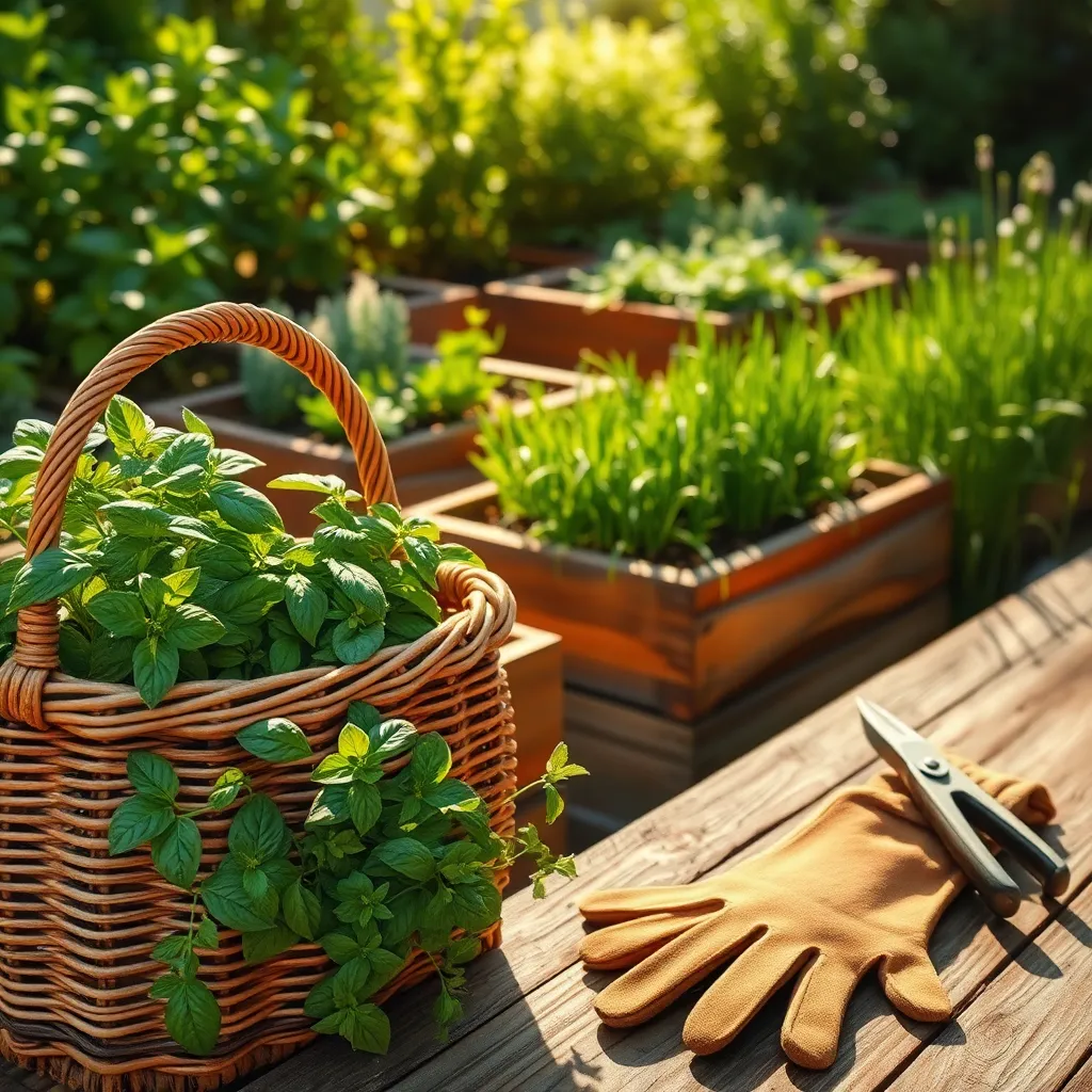 Handy Herb Harvesting Baskets