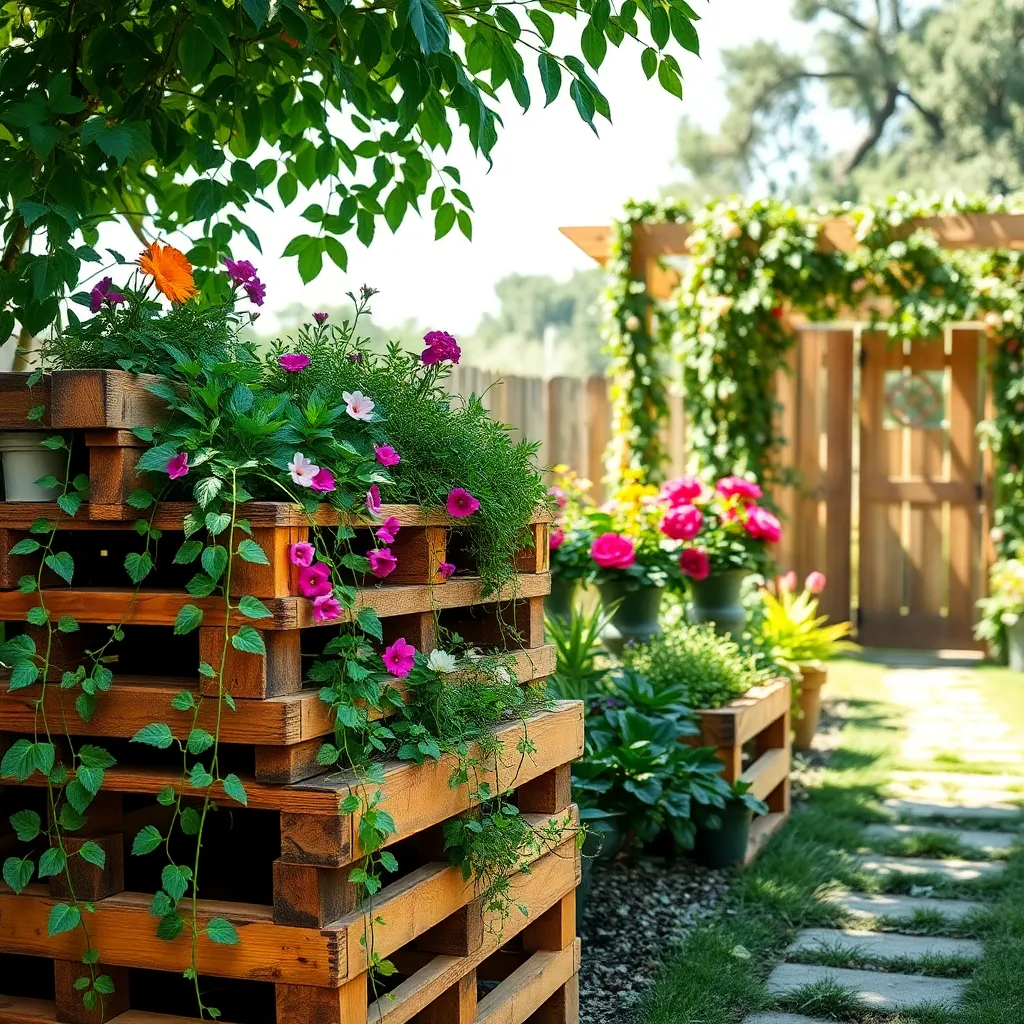 Transform Wooden Pallets into Planters