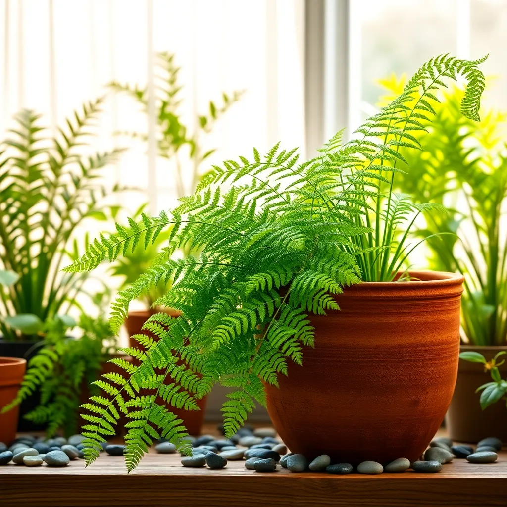 Boston Fern (Nephrolepis exaltata)