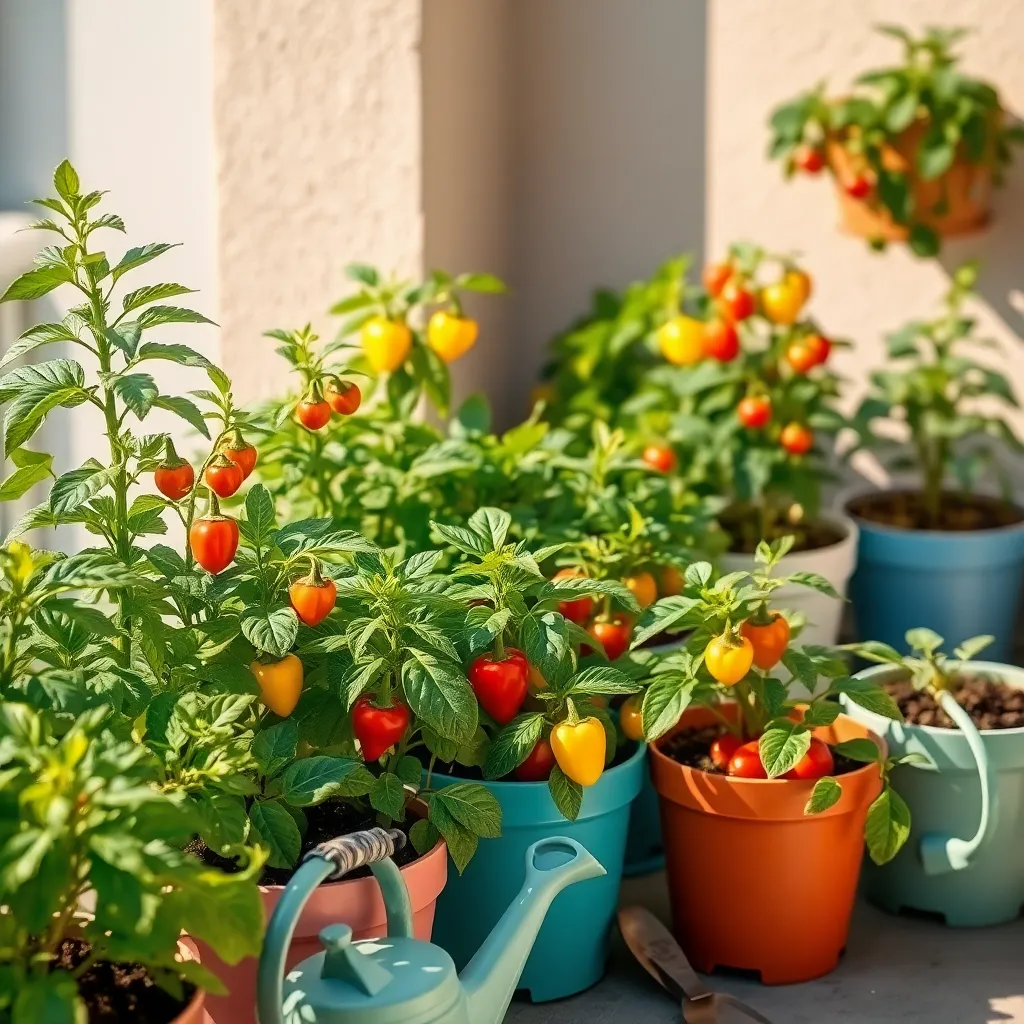 Select Compact Pepper Varieties