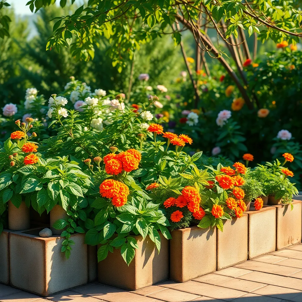 Use Cinder Blocks for Modular Planters
