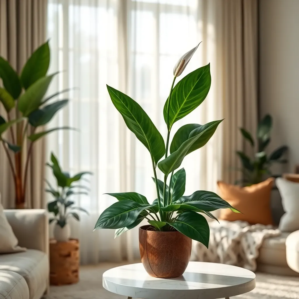 Peace Lily: Elegant Purifier