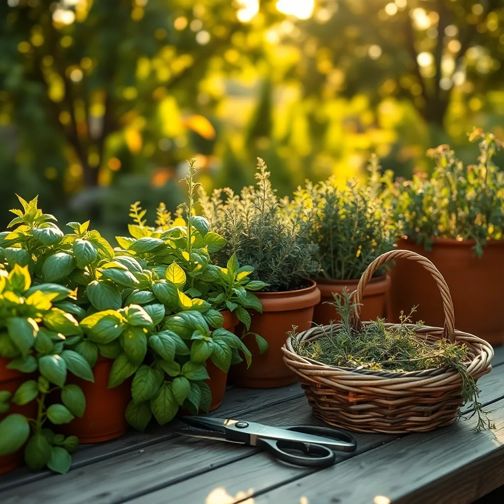 Harvest Herbs Regularly for Growth