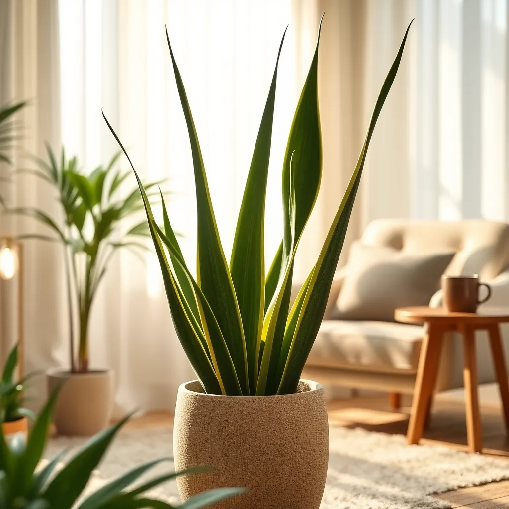 Snake Plant: Stylish and Sturdy