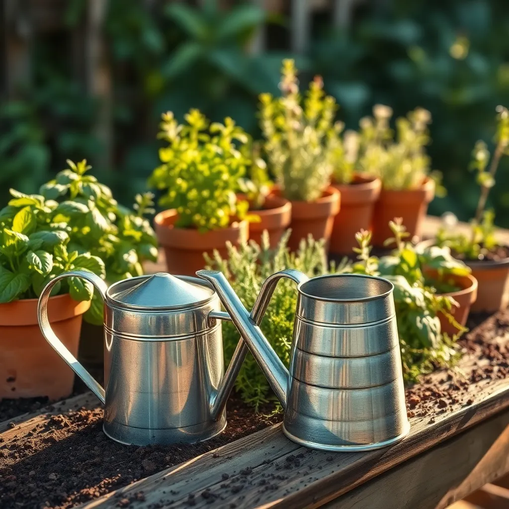 Efficient Watering Cans for Herbs