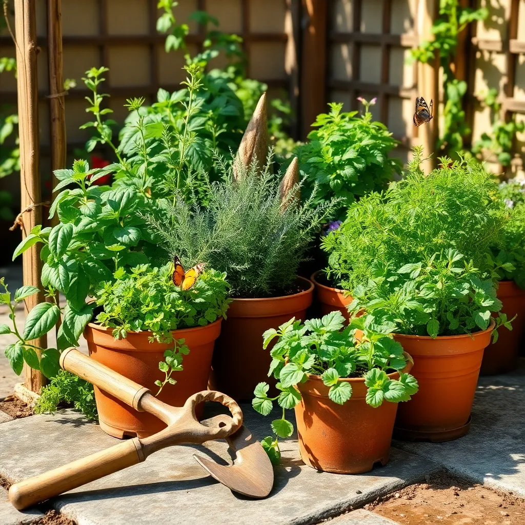 Compact Herb Garden Hoes