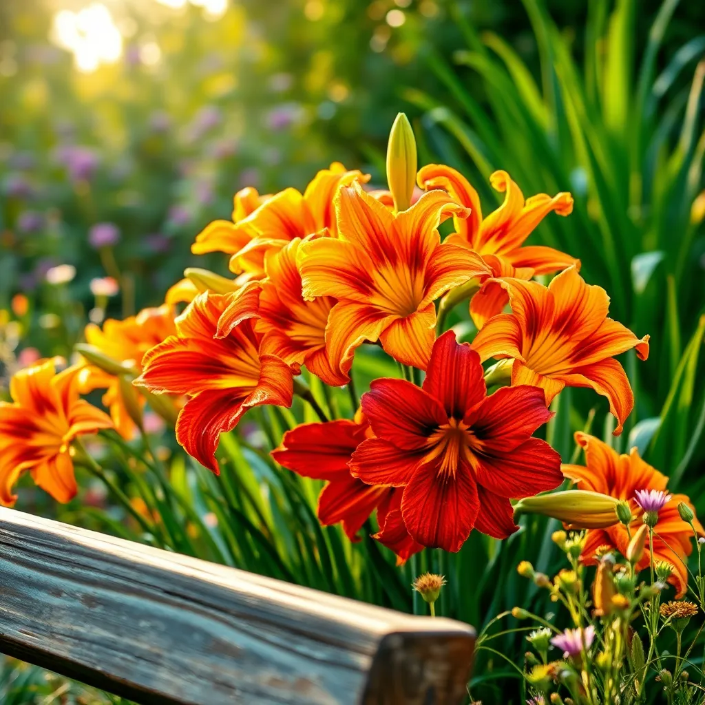 Daylilies (Vibrant Blooms with Minimal Care)