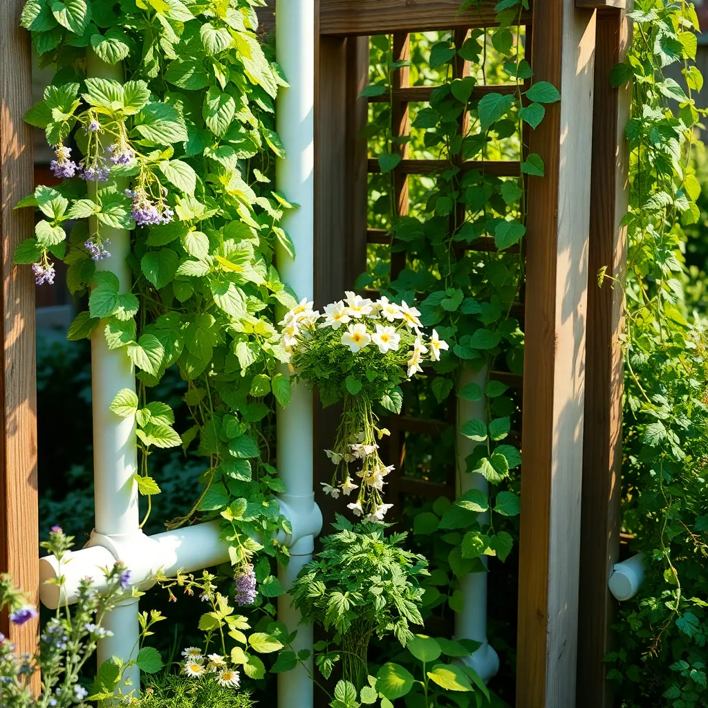 Craft Vertical Planters with PVC Pipes