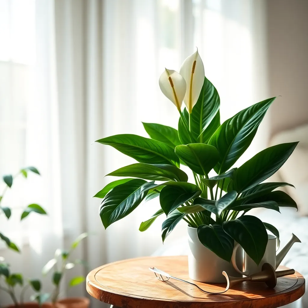 Peace Lily (Spathiphyllum wallisii)