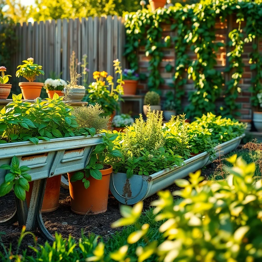 Design Planters with Old Gutters