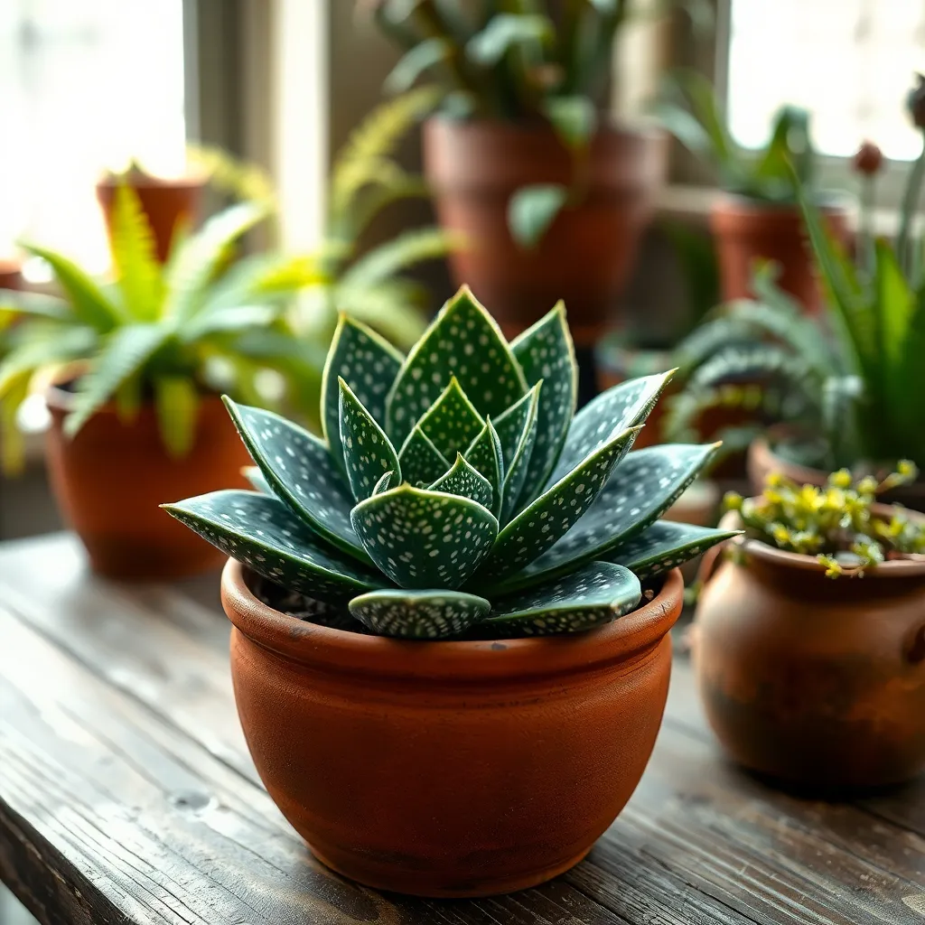 Gasteria 'Little Warty' (Gasteria bicolor var. liliputana)