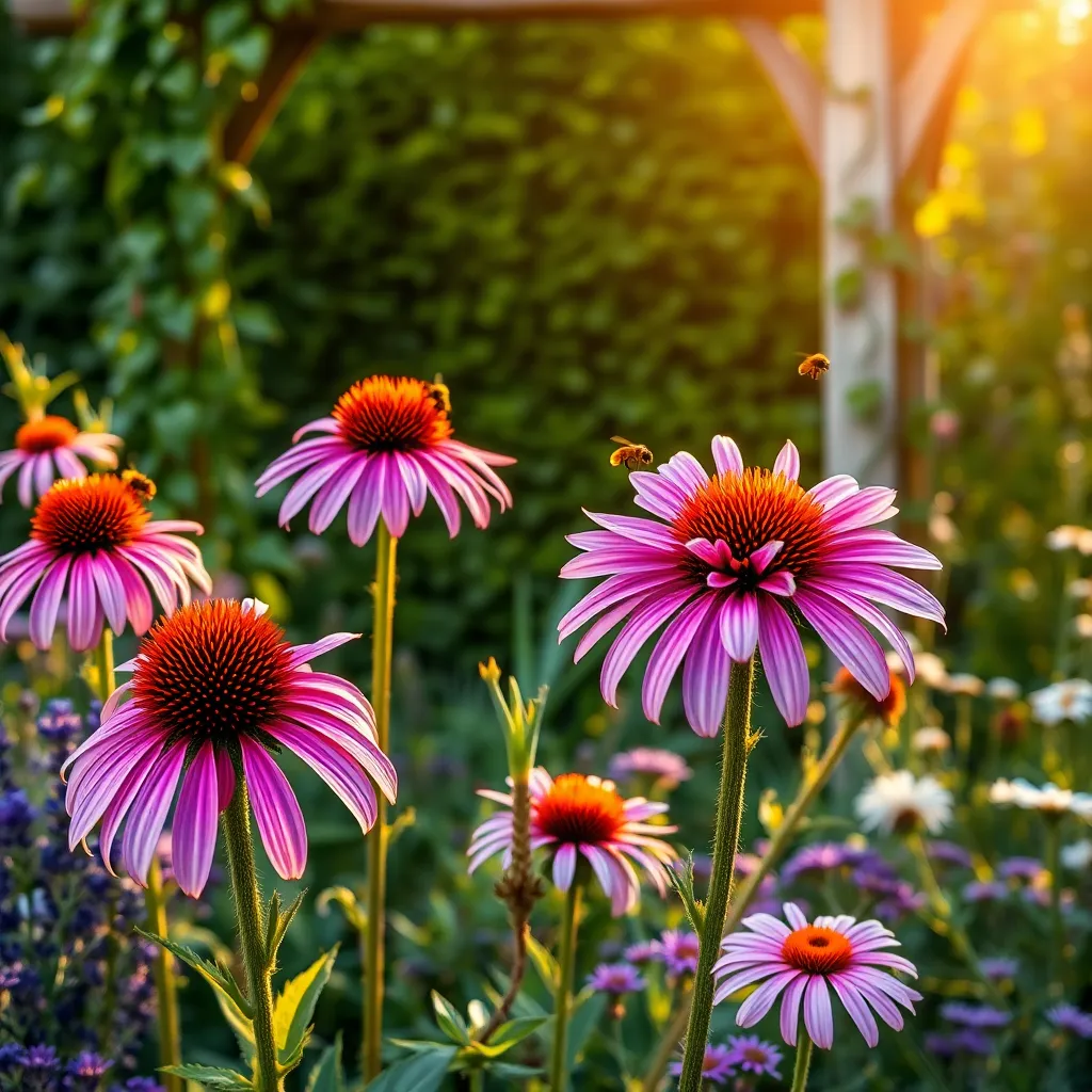 Coneflowers (Drought-Resistant Pollinator Magnet)