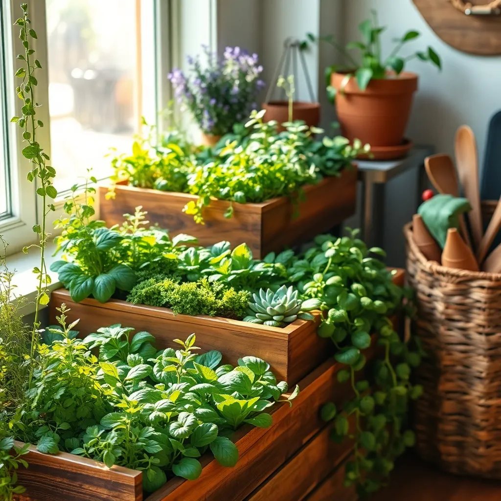 Arrange Plants in Tiered Trays