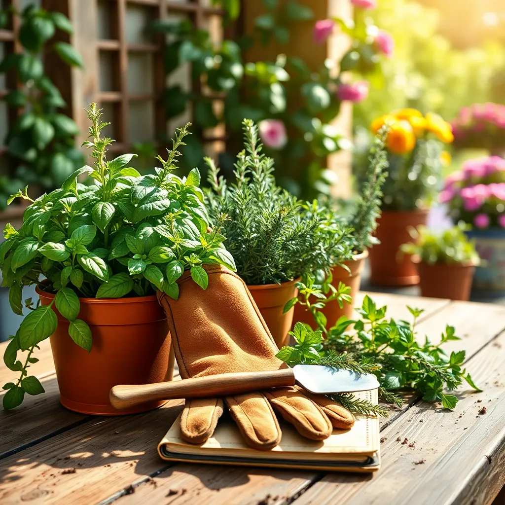 Durable Garden Gloves for Herbs