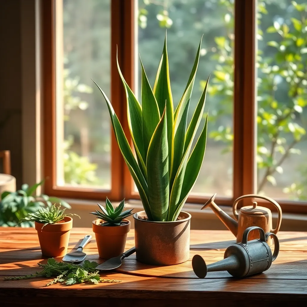Snake Plant: Low-Maintenance Cleaner